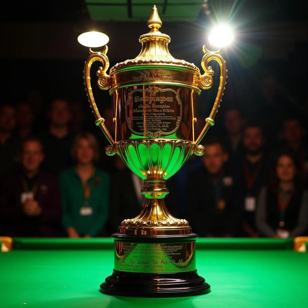 The prestigious trophy awarded to the Billiards World Cup 2018 champion