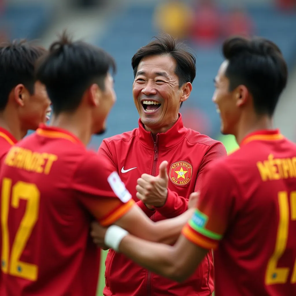 HLV Park Hang-seo cùng Đội tuyển Việt Nam tại Asian Cup