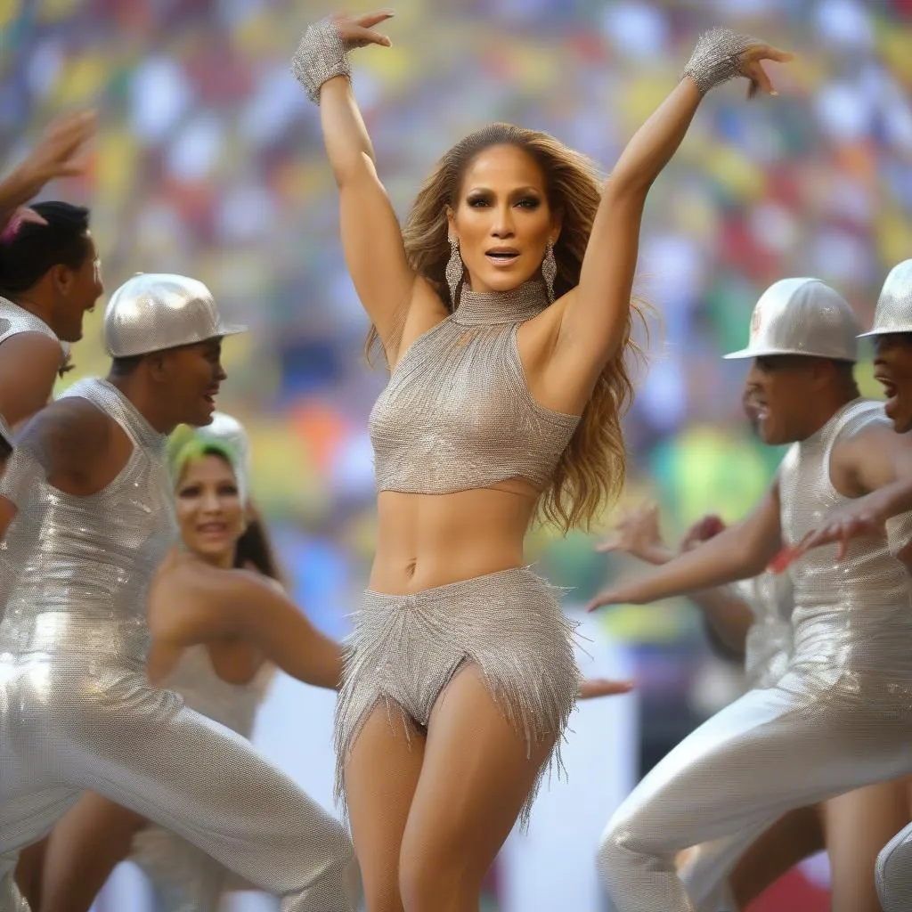 Jennifer Lopez biểu diễn tại World Cup 2014