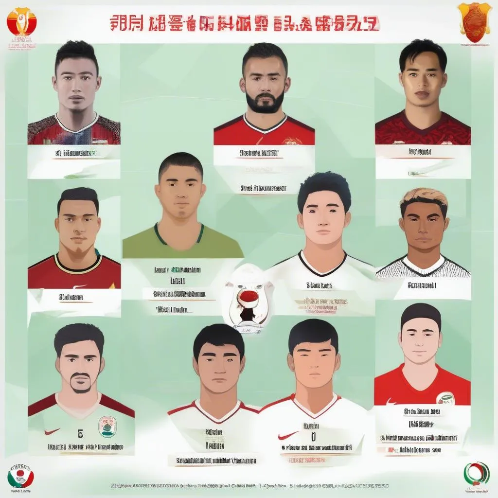 Kết quả Asian Cup 2020: Danh sách cầu thủ