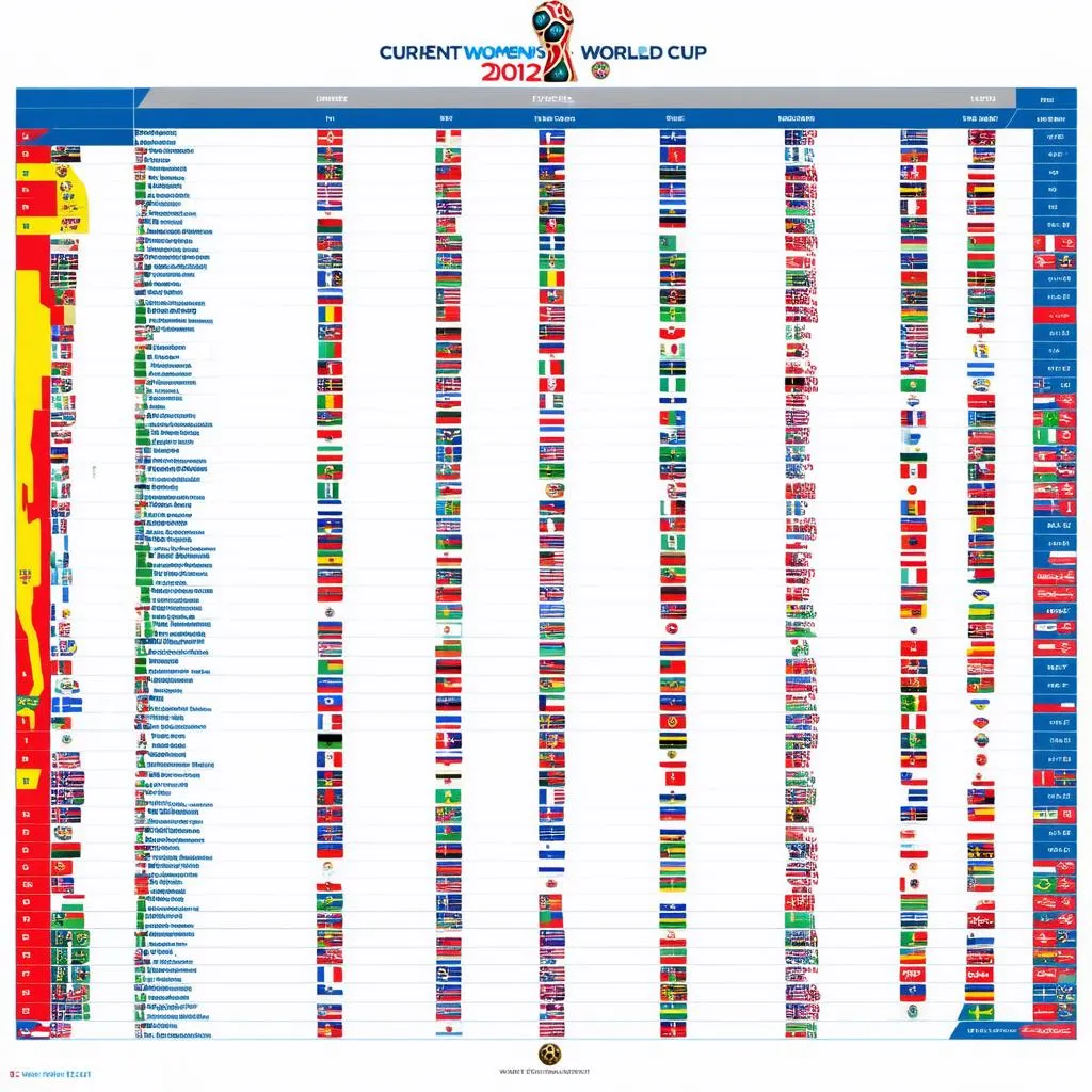 Bảng xếp hạng World Cup nữ 2023