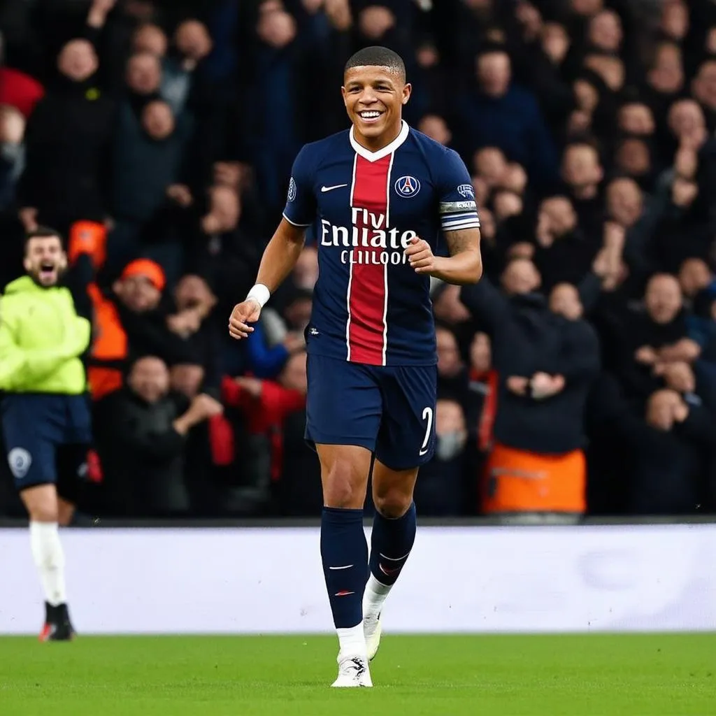 Kylian Mbappé ghi bàn