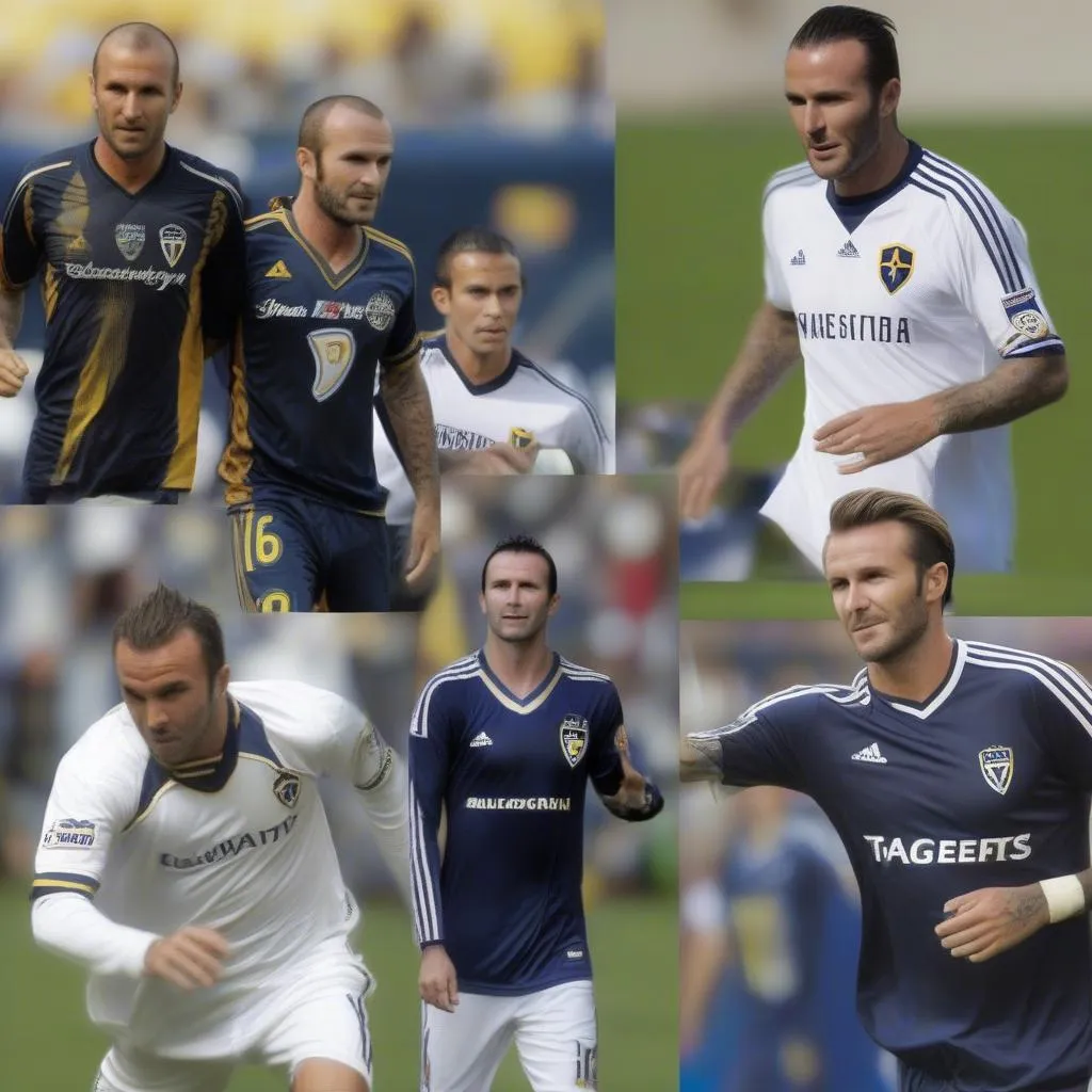 Huyền thoại bóng đá Landon Donovan, David Beckham và Robbie Keane