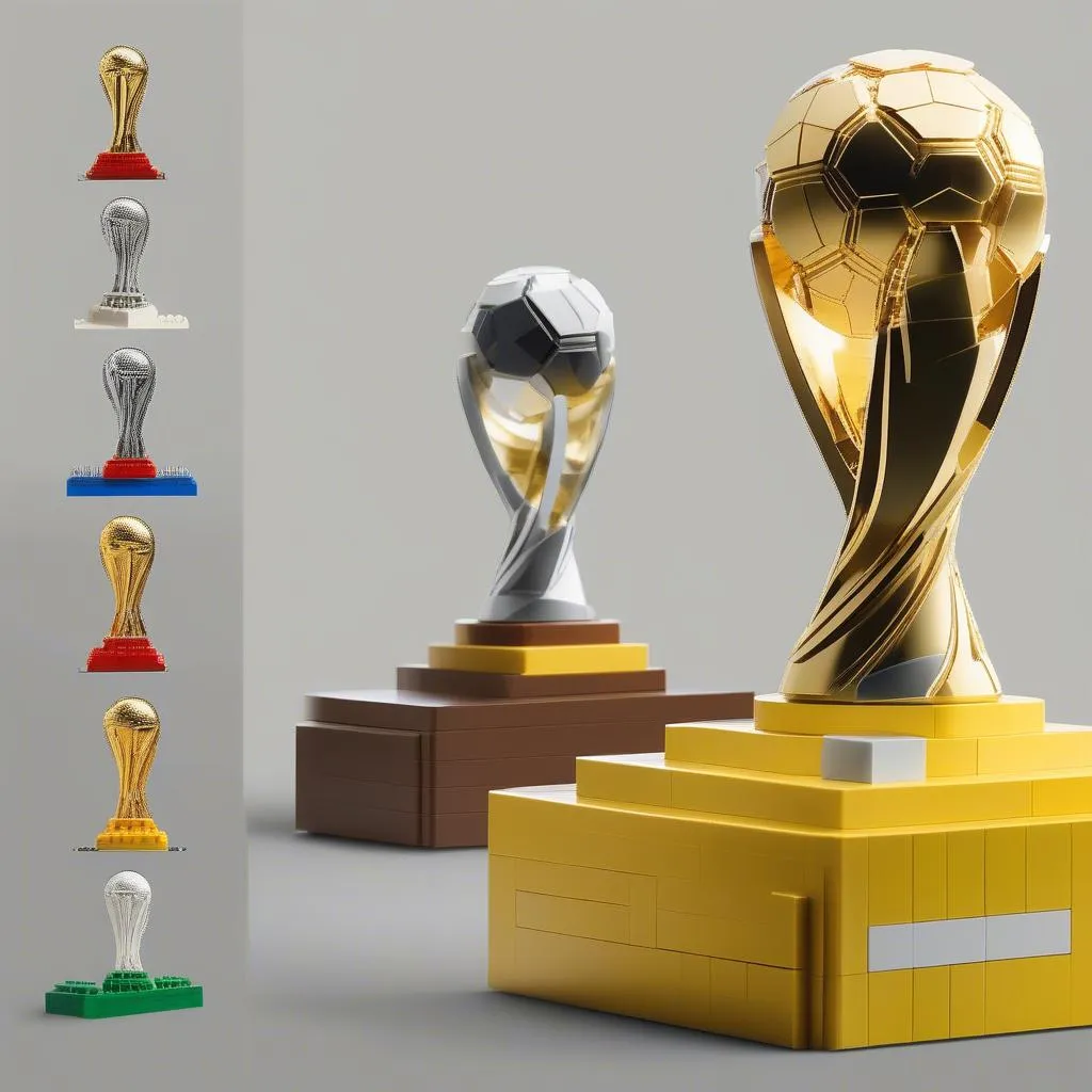 Mô hình cúp vô địch World Cup LEGO