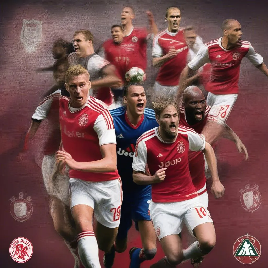 Hình ảnh Ajax Amsterdam thi đấu hiện đại 