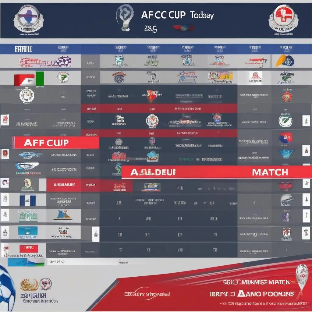 Lịch thi đấu AFC Cup hôm nay - cập nhật mới nhất