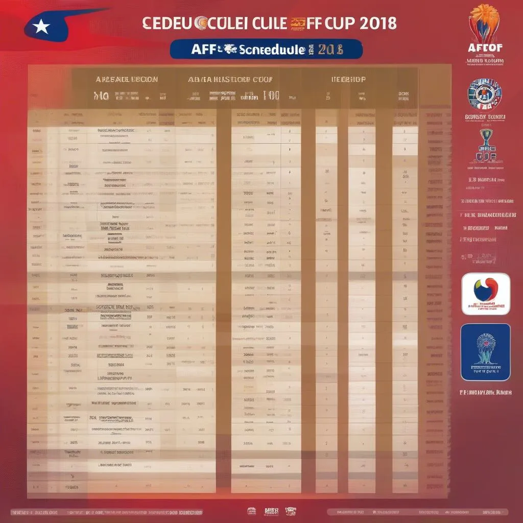 Lịch thi đấu AFF Cup 2018