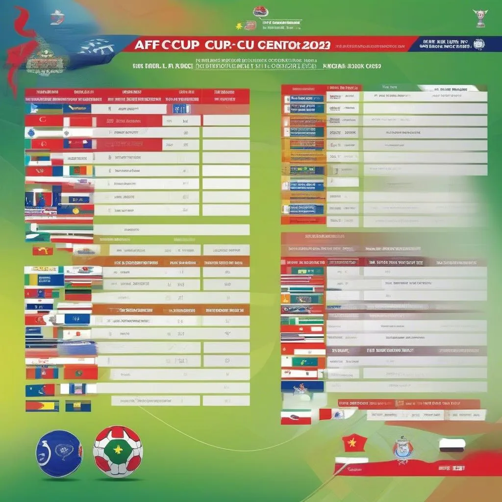 Lịch thi đấu AFF Cup 2023