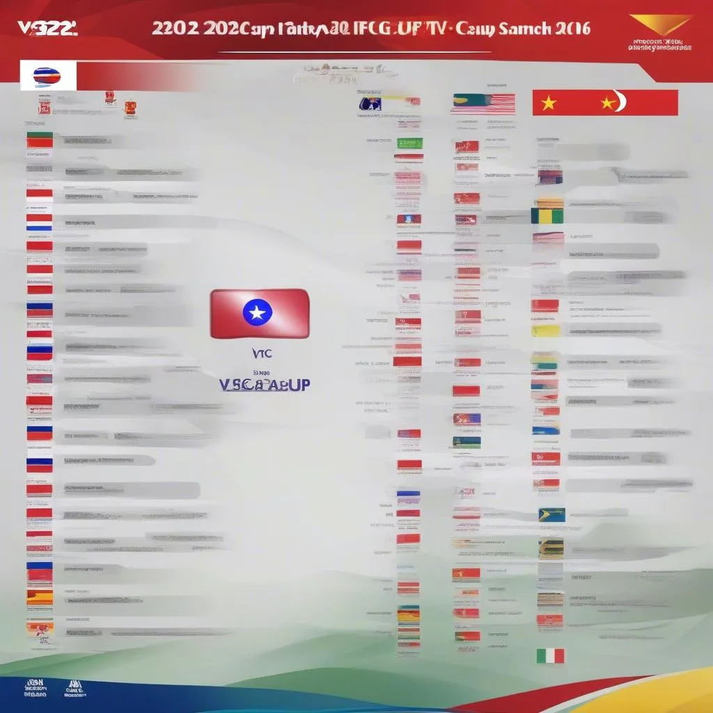 Lịch thi đấu AFF Cup 2023 trên VTV6