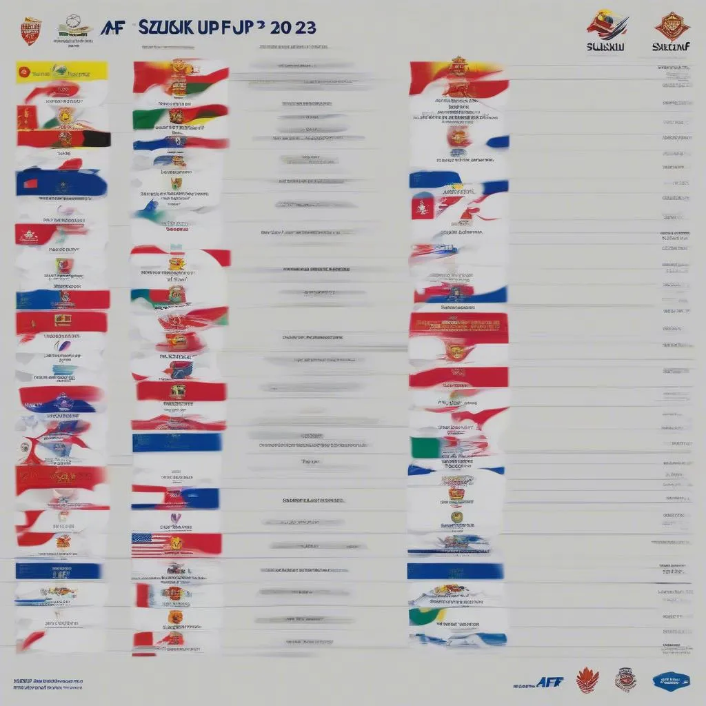 Lịch thi đấu AFF Suzuki Cup 2023