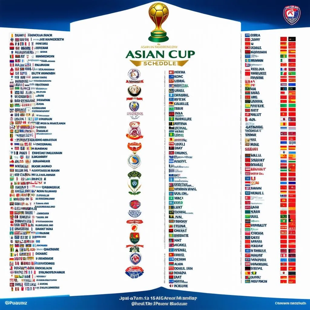 Lịch thi đấu Asian Cup