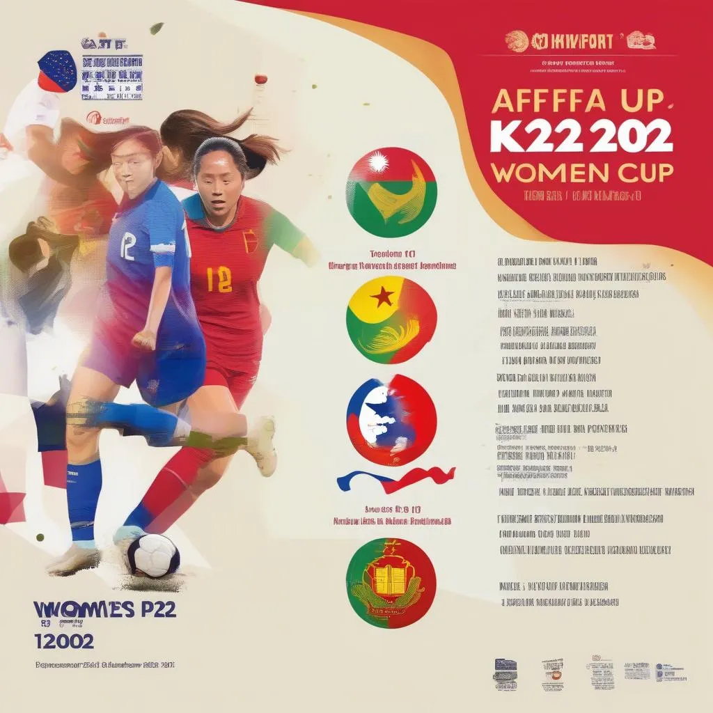 Lịch thi đấu bóng đá nữ AFF Cup 2022