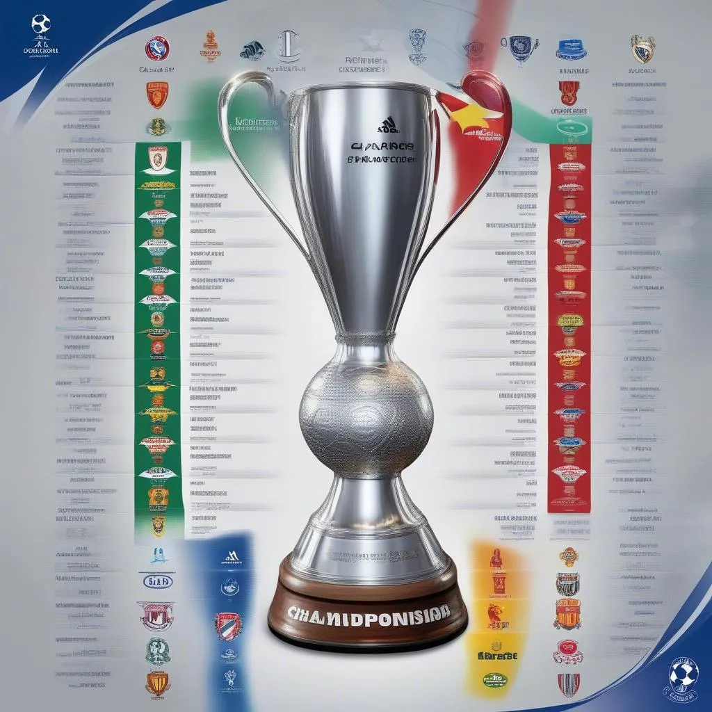 Lịch thi đấu Champions League Cup C1: Trận đấu đỉnh cao