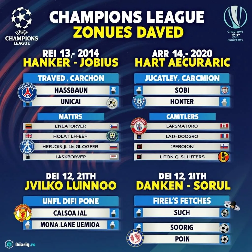 Champions League schedule