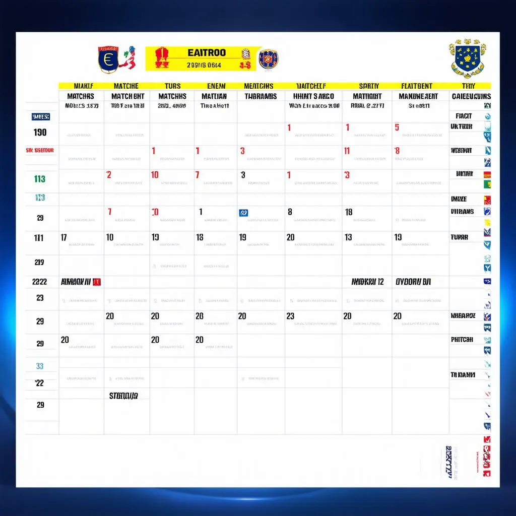 Lịch thi đấu EURO