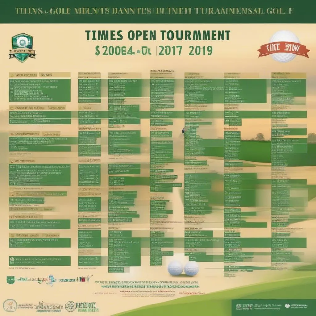 Lịch thi đấu giải golf thường niên Times City Open