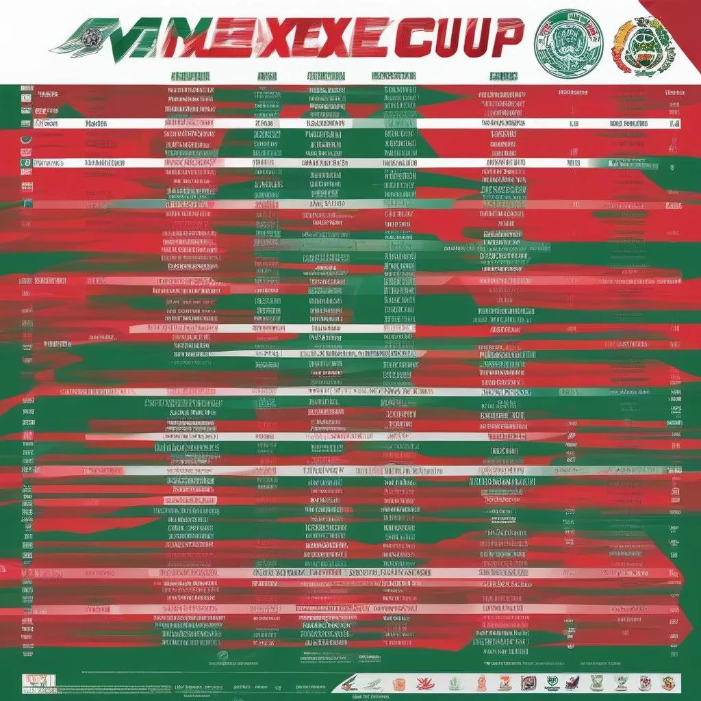 Lịch thi đấu Mexico Cup 2023