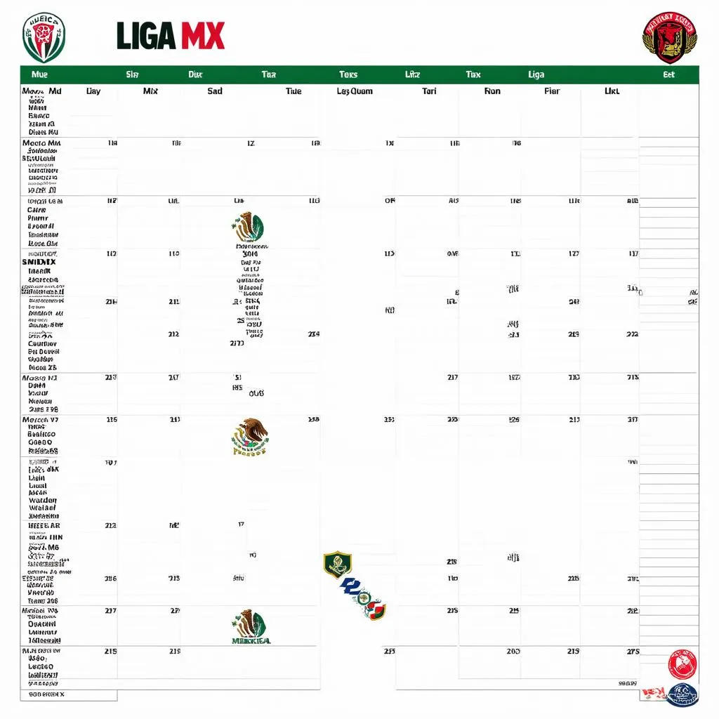 Lịch thi đấu Mexico Liga MX