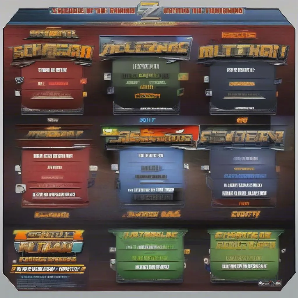 Lịch thi đấu game Mutant Fighting Cup 2