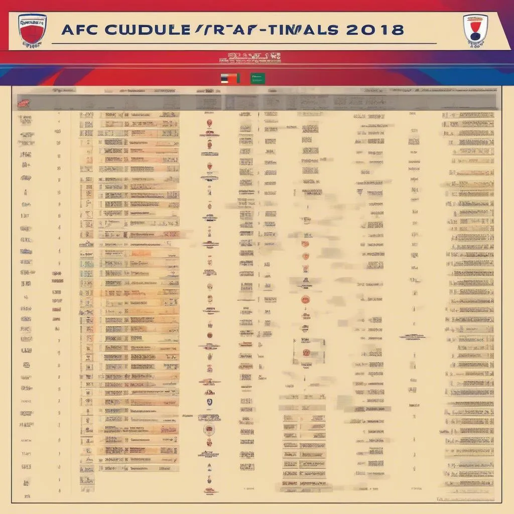 Lịch thi đấu tứ kết AFC Cup 2018