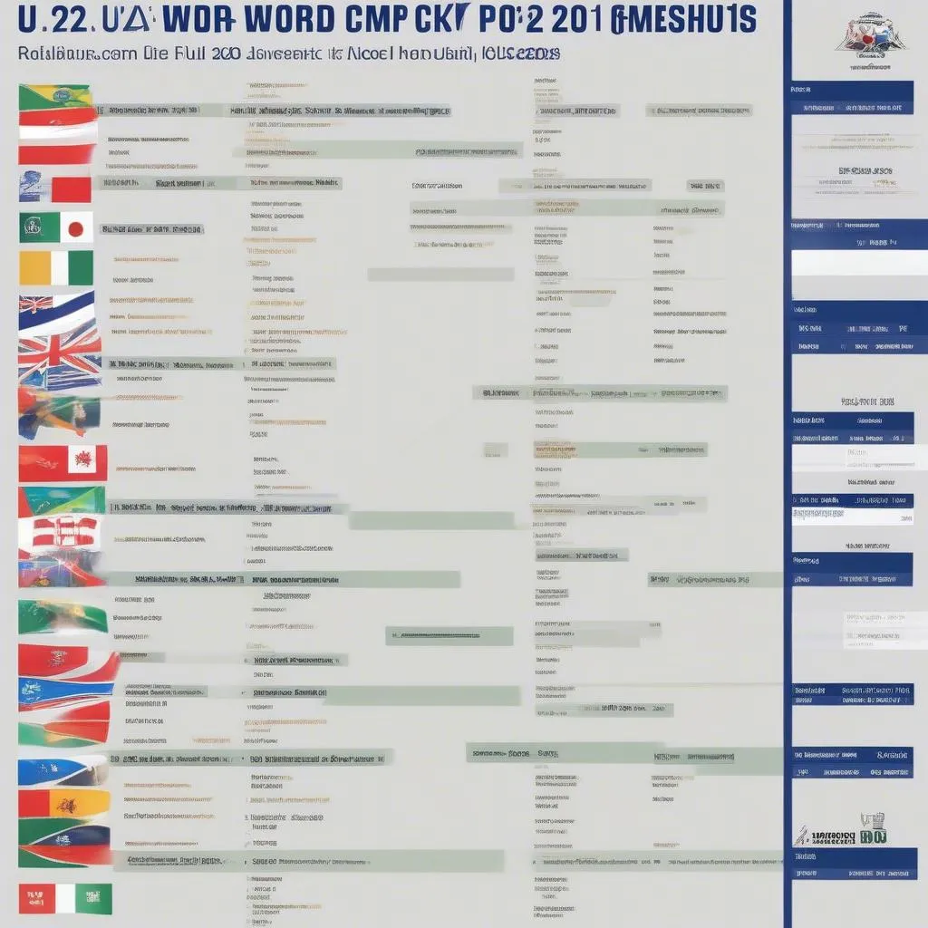 Lịch thi đấu Bóng đá U20 World Cup