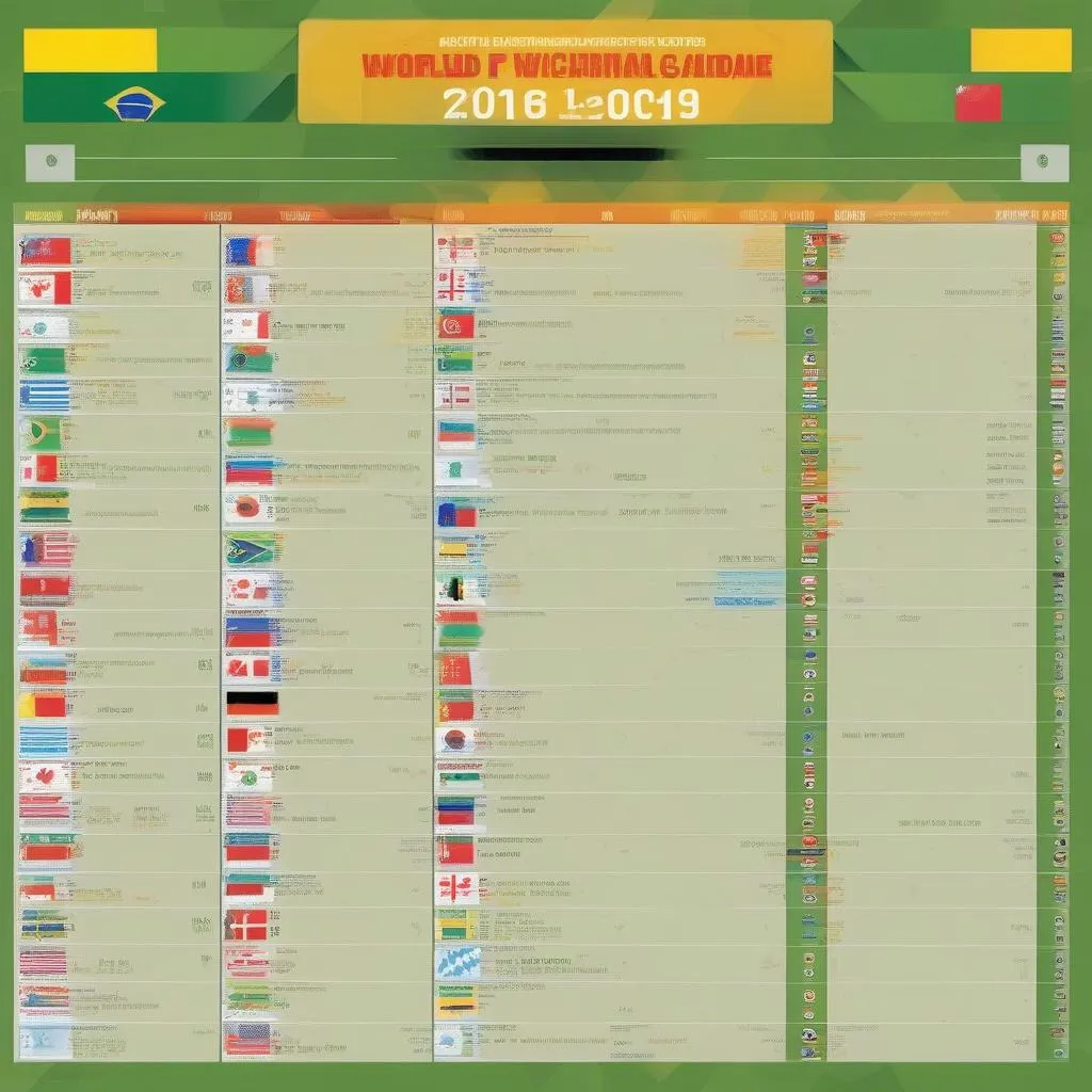 Lịch Thi Đấu World Cup 2023