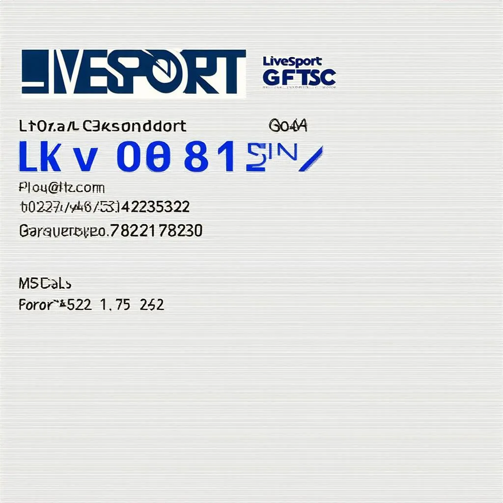 Liên Hệ LIVESPORT GFTSC