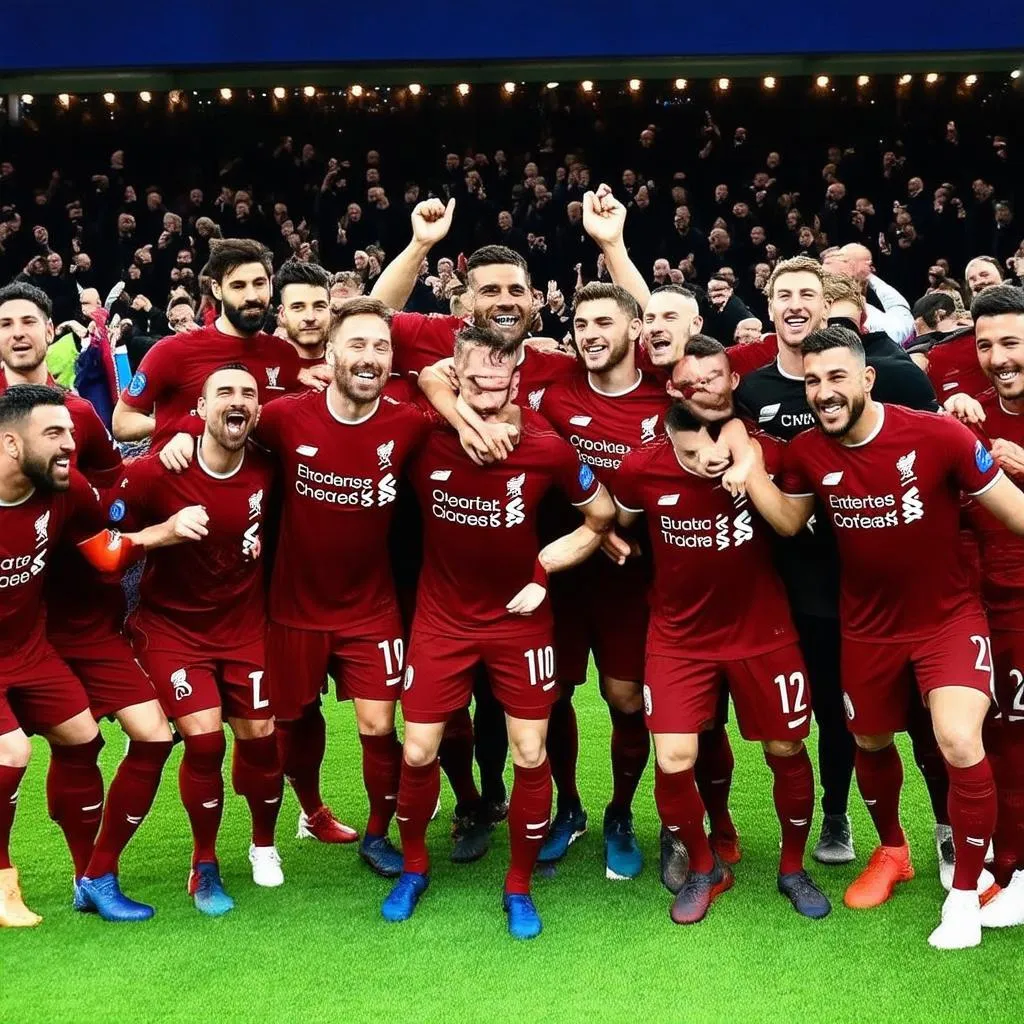 Liverpool nâng cúp Champions League