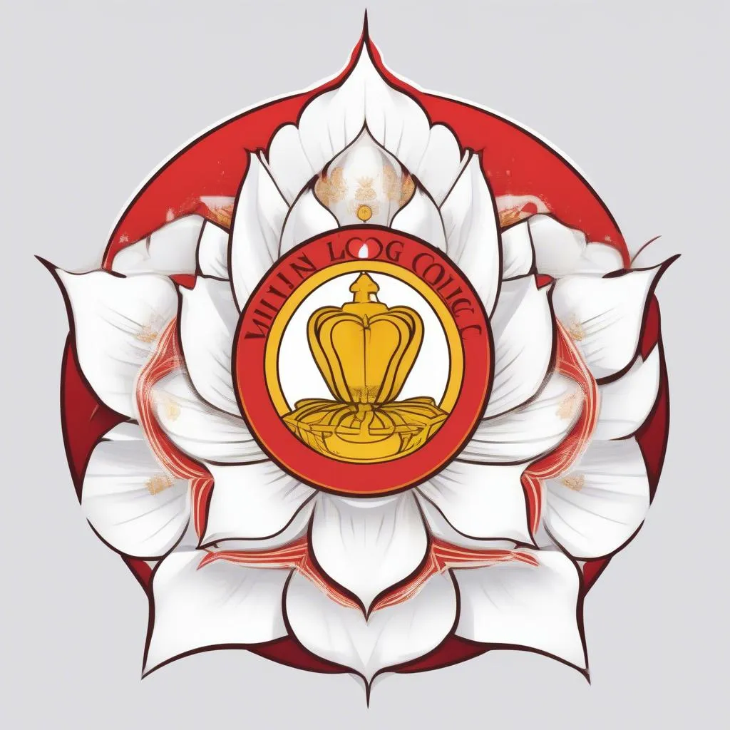 Logo CLB Vĩnh Long với hình ảnh &quot;Bông Sen&quot; 