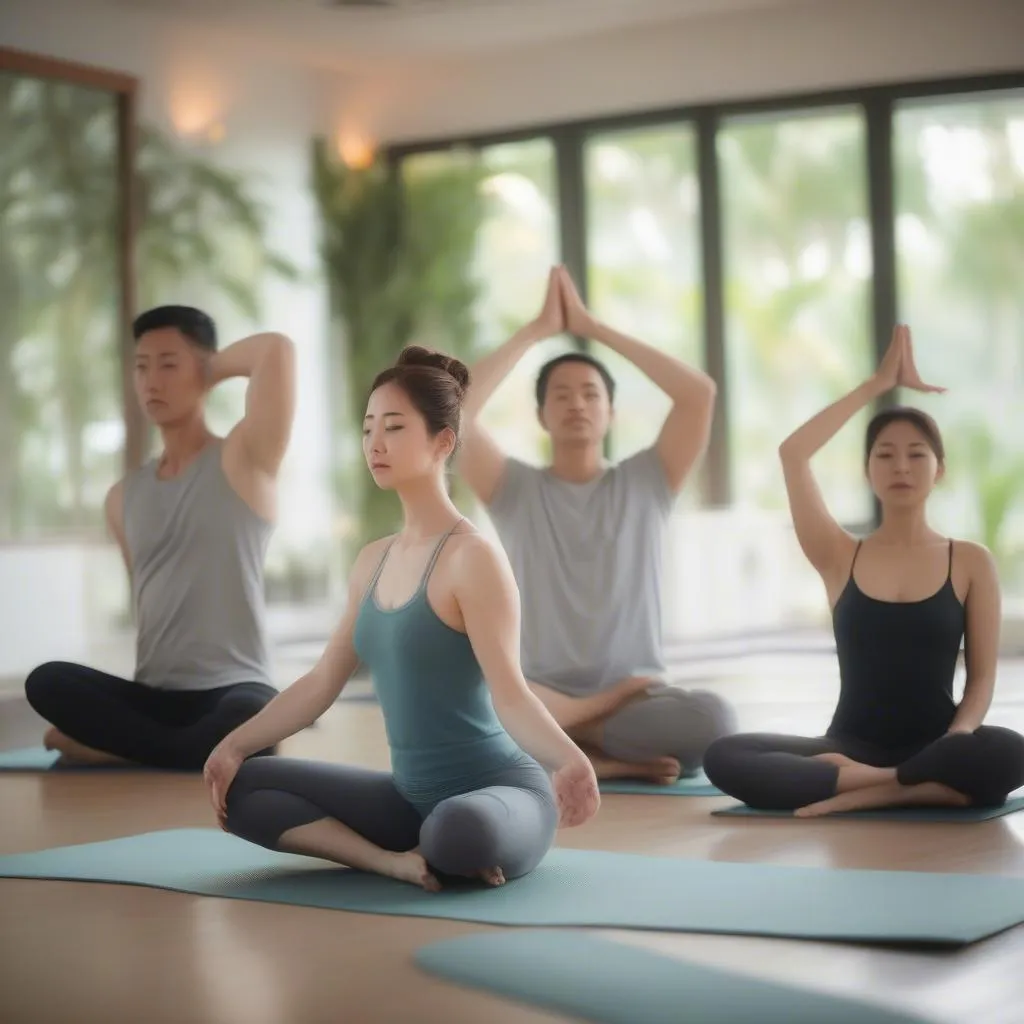 Lớp học Yoga tại CLB Thể Dục Thẩm Mỹ Nhất Linh: Nét đẹp thanh tao, rạng ngời