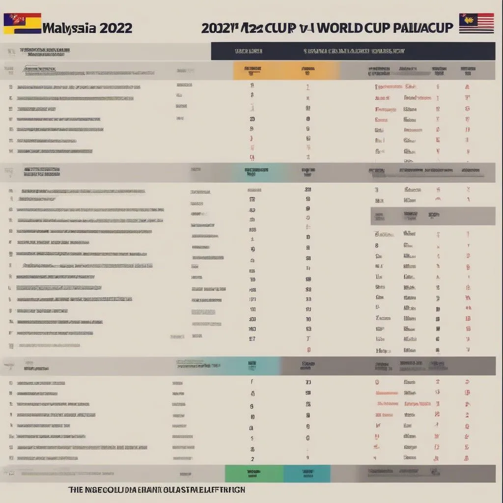 Lịch thi đấu vòng loại World Cup 2022 của Malaysia