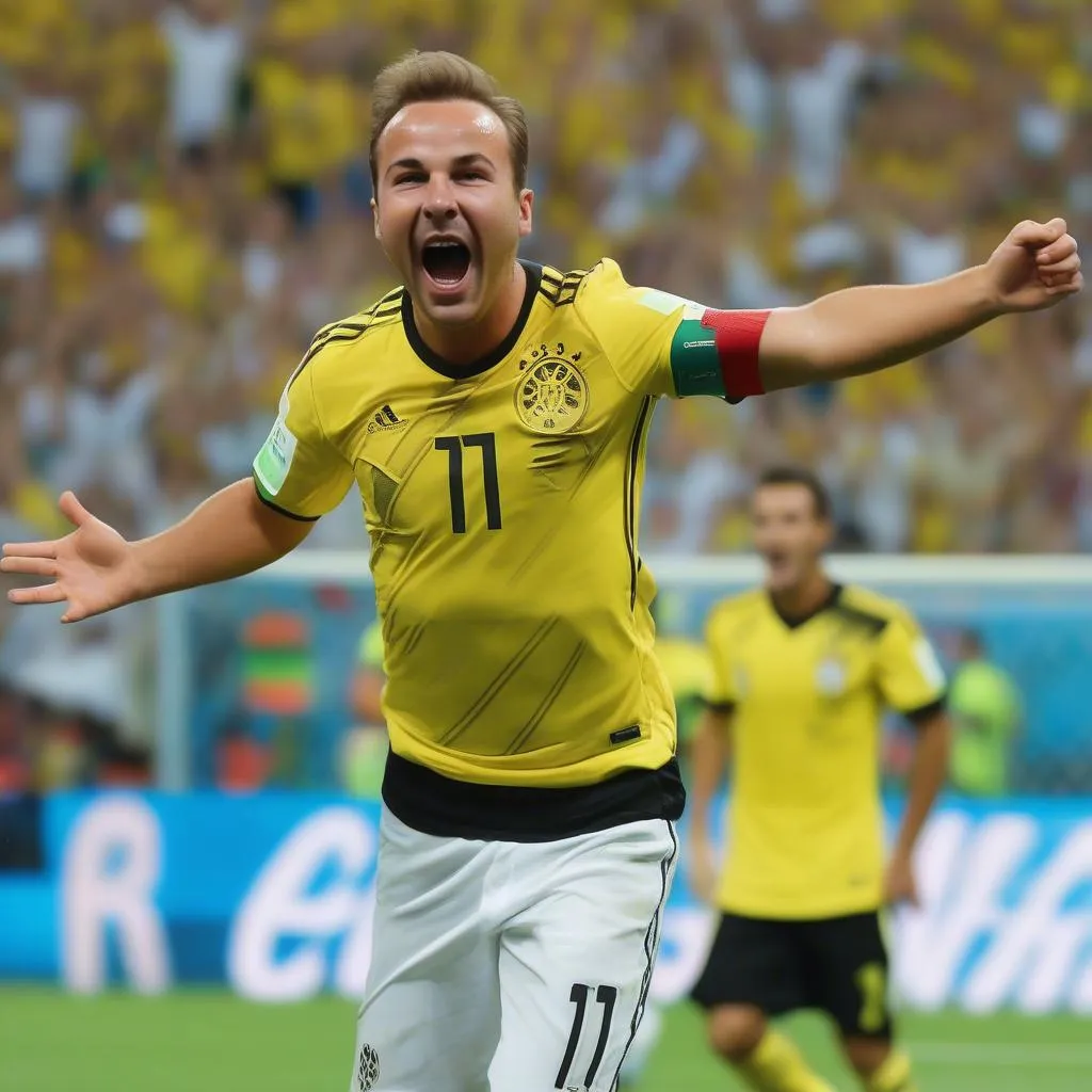 Mario Gotze ghi bàn thắng quyết định trong trận chung kết World Cup 2014