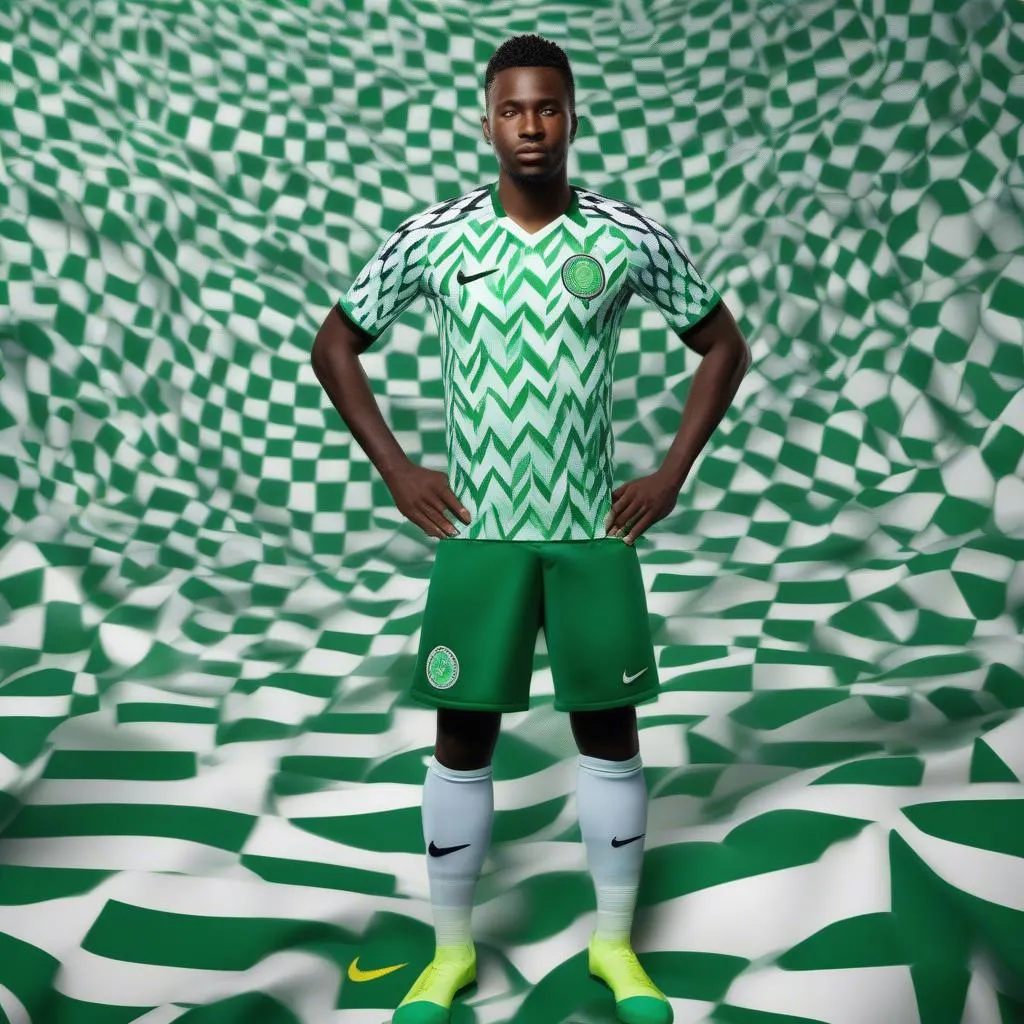 Mẫu áo bóng đá World Cup 2018 Nigeria