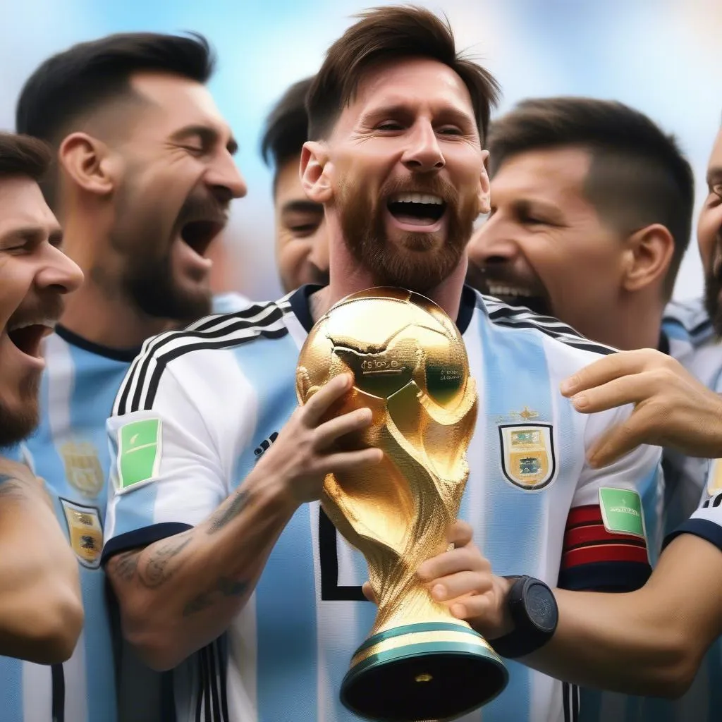 Lionel Messi bật khóc sau khi Argentina giành chức vô địch World Cup