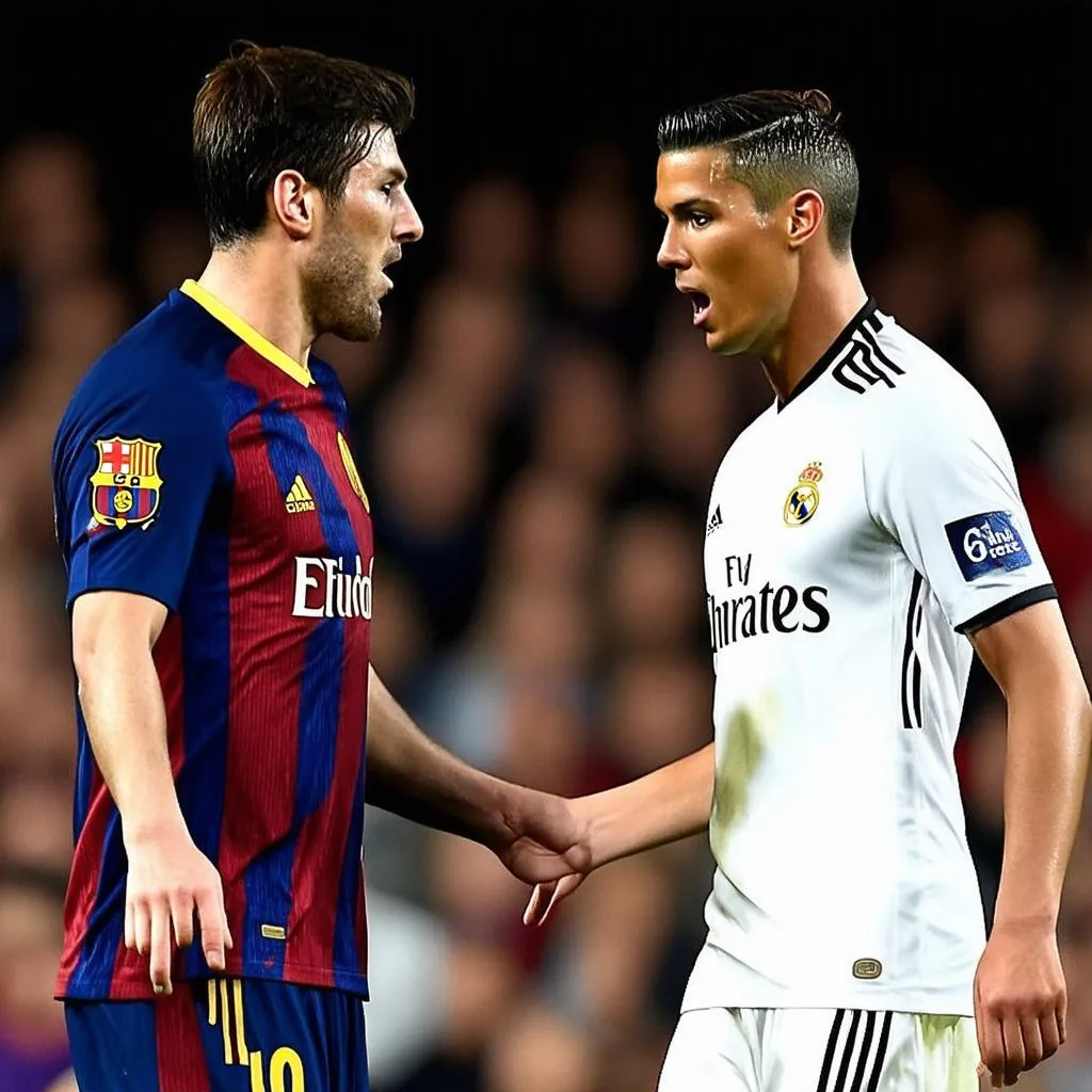 Messi và Ronaldo tại Chung Kết Champions League 2011