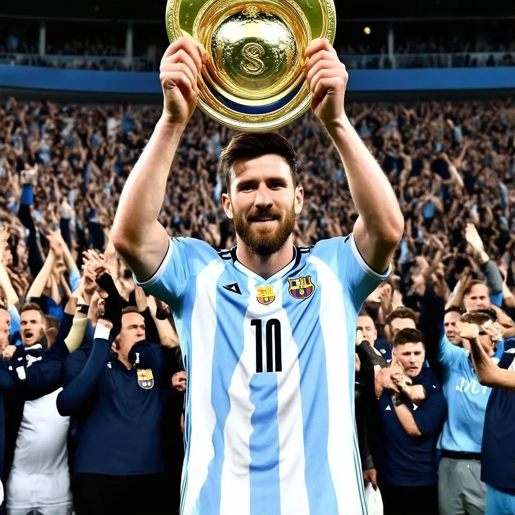 Messi Tay Cầm Cup