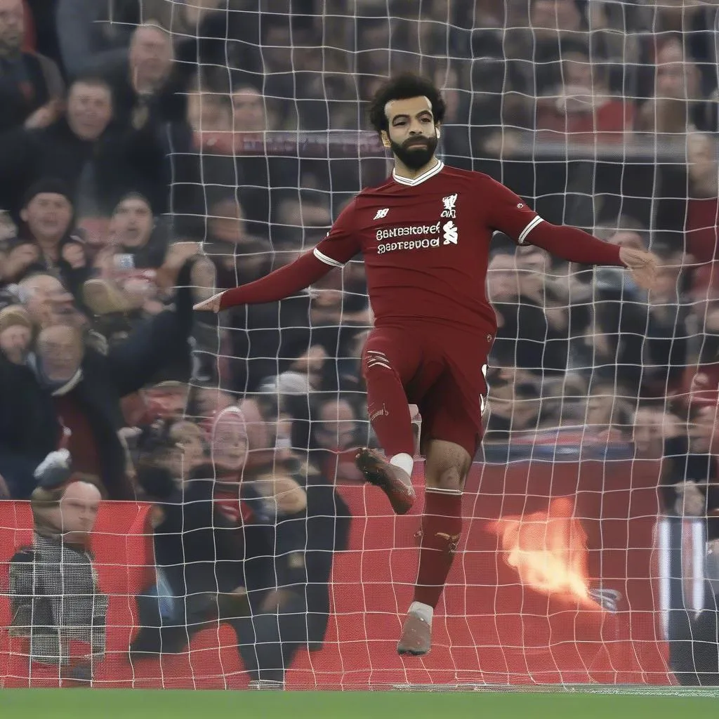 Mohamed Salah ghi bàn thắng trên chấm phạt đền