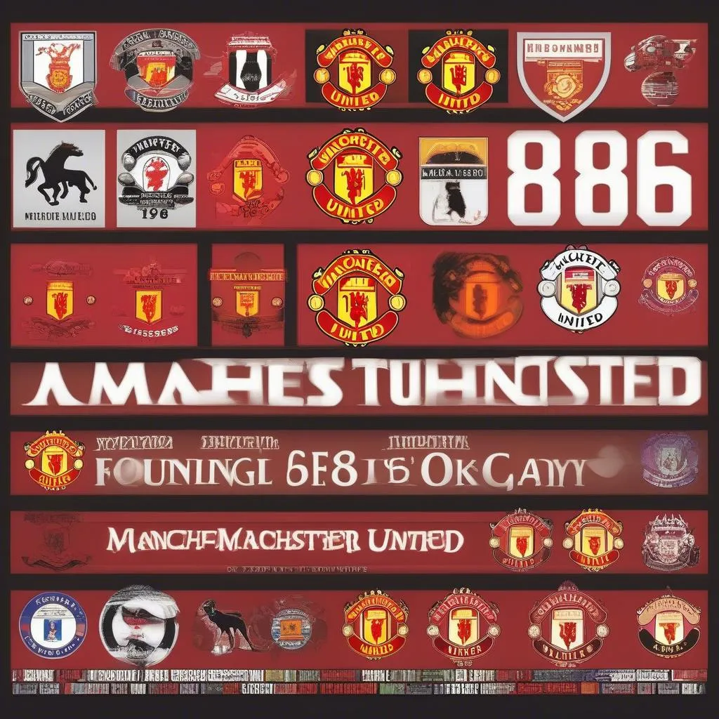 Logo của Manchester United từ khi thành lập cho đến nay