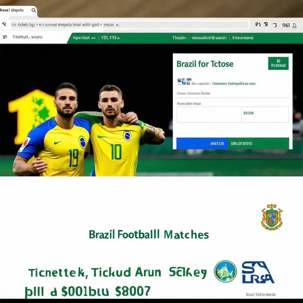 Website bán vé xem bóng đá Brazil