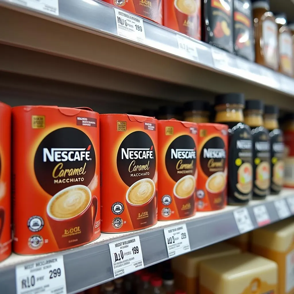 Nescafe Caramel Macchiato tại siêu thị