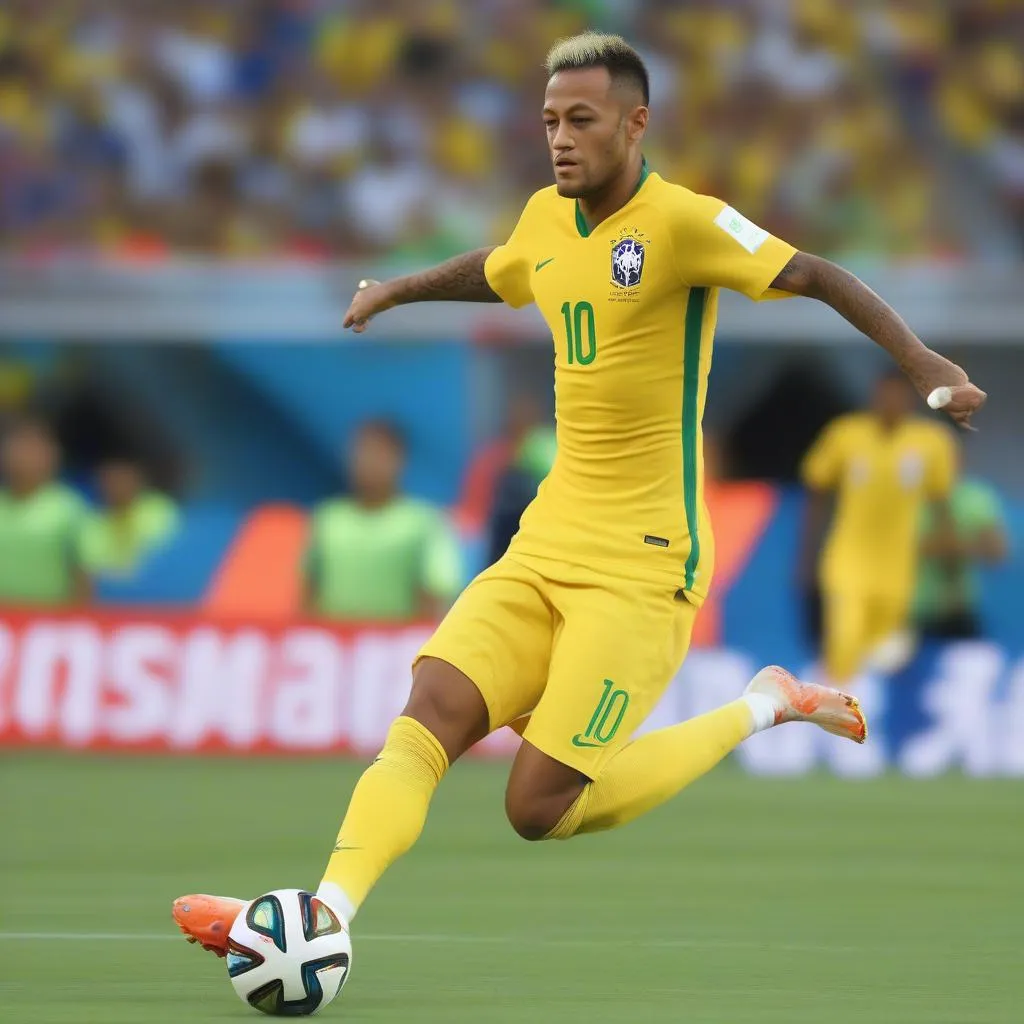 Pha &quot;rolling&quot; kinh điển của Neymar - World Cup