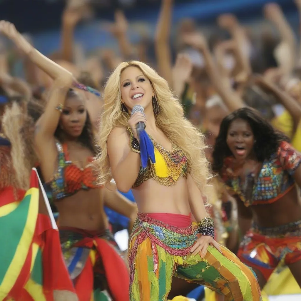 Shakira biểu diễn Waka Waka (This Time for Africa) tại World Cup 2010