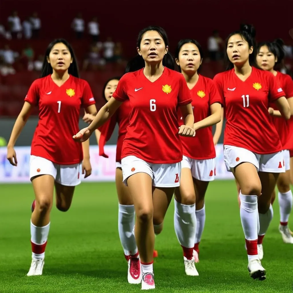 Đội tuyển nữ Việt Nam thi đấu Asian Cup