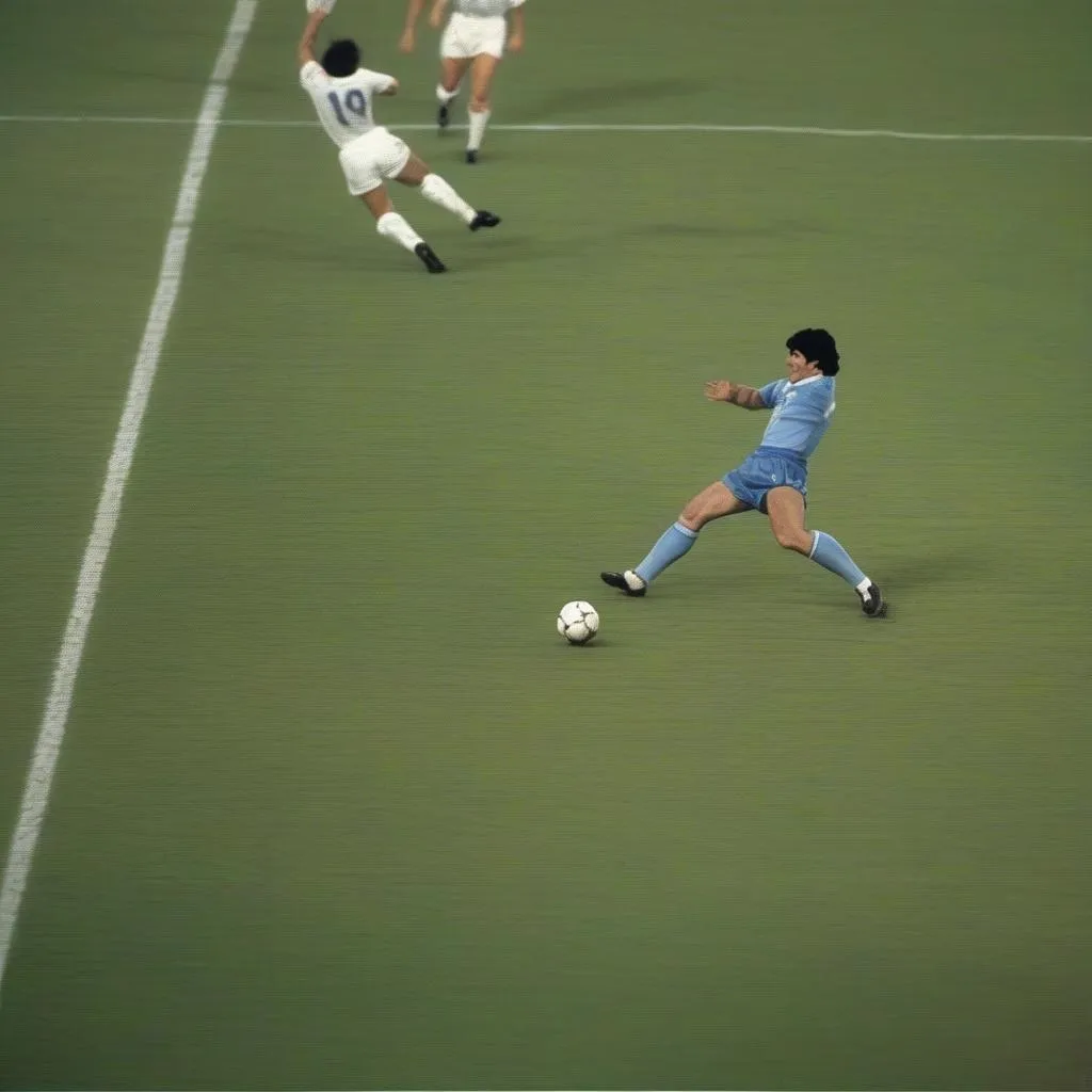 Pha bóng siêu phẩm của Maradona tại World Cup 1986