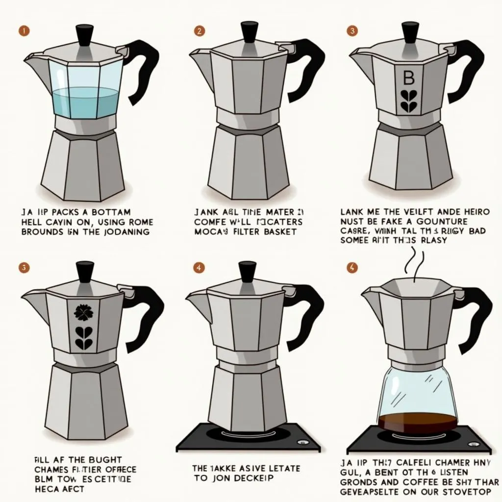 Pha cà phê với Bialetti Moka 3 cup