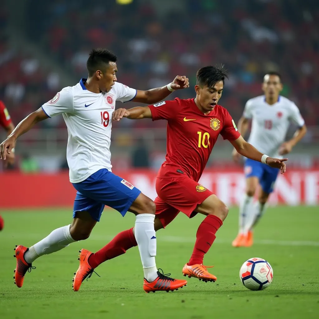 Pha ghi bàn của Anh Đức trong trận chung kết AFF Cup 2018