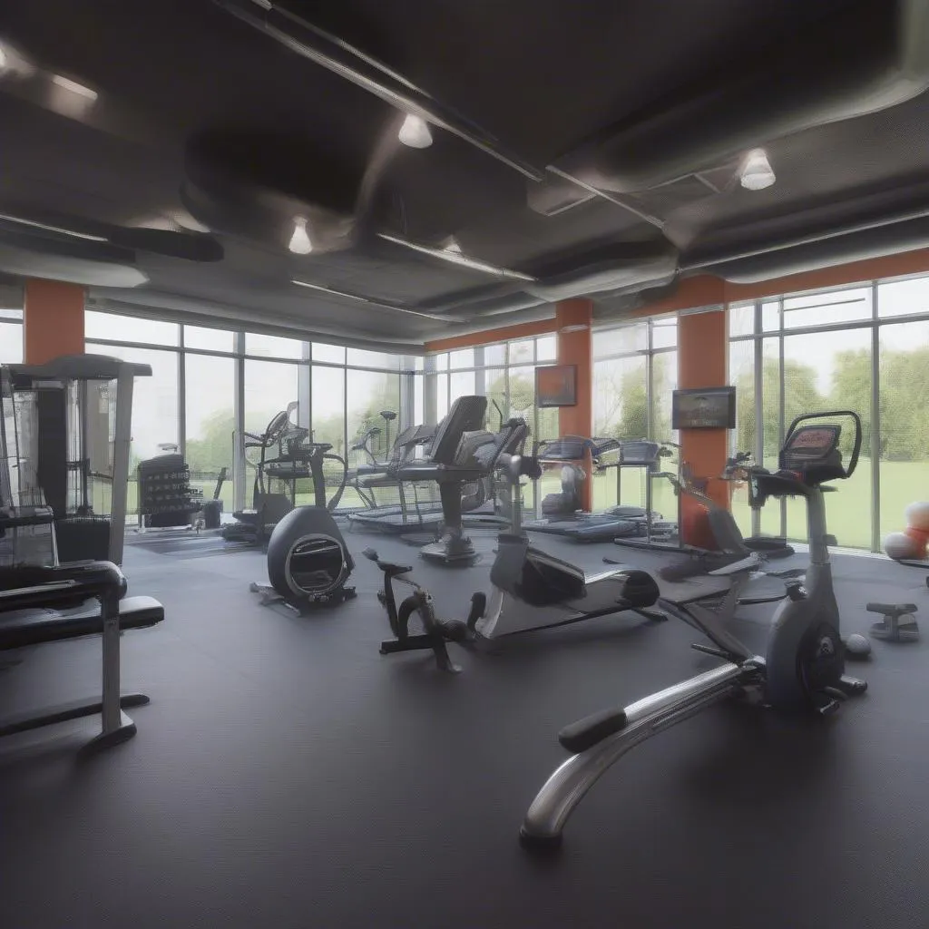 Phong tập gym hiện đại tại CLB Youth Gym Nhà Văn Hóa Thanh Niên