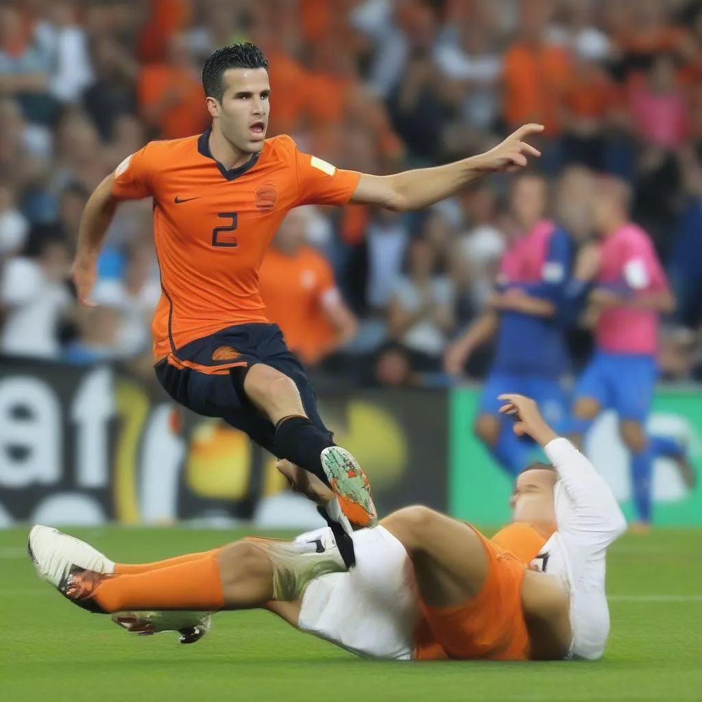 Robin van Persie ghi bàn cho Hà Lan