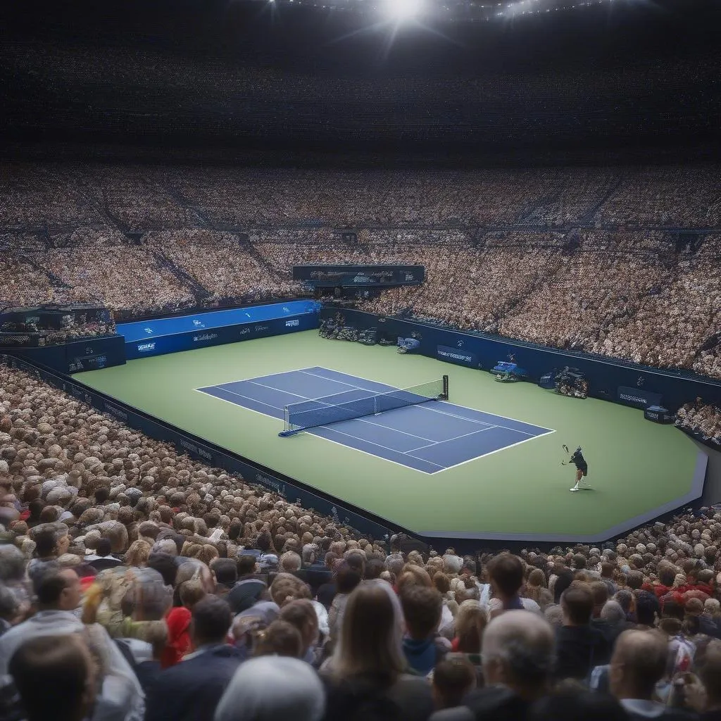 Khán giả cổ vũ nhiệt tình trong trận đấu Rod Laver Cup 2019