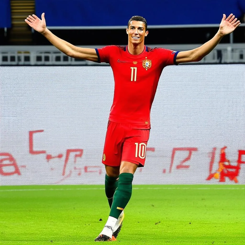 Ronaldo ghi bàn tại Euro 2021